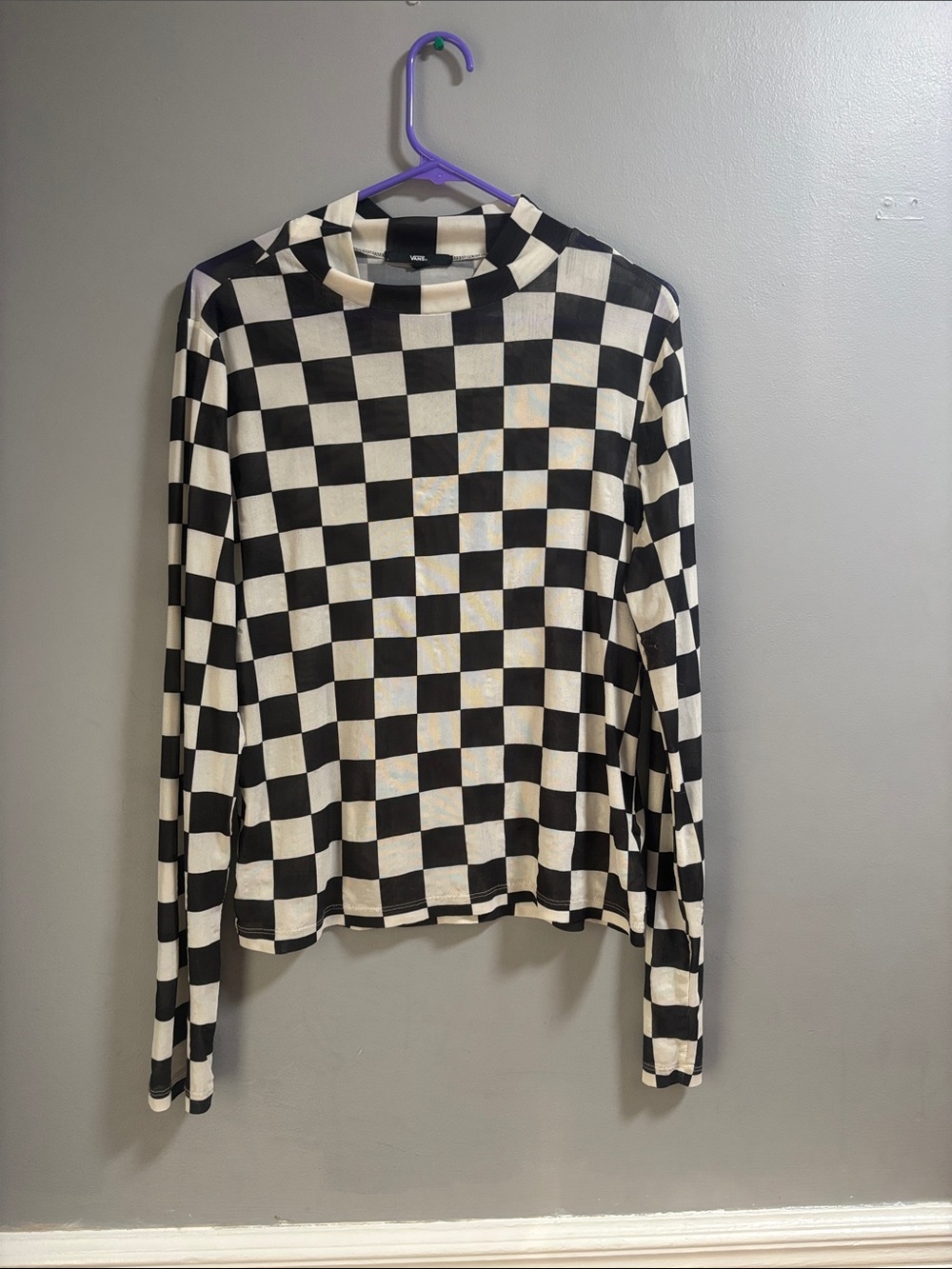 Vans XL checkered top